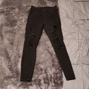 MUST BUNDLE - American Eagle Outfitters Black Distressed Skinny Jeans